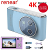 Máy Ảnh Kỹ Thuật Số HD 4K 1080P Máy Ảnh Chụp Ảnh Video Máy Quay Màn Hình 3 inch Để Chụp Ảnh Cho Trẻ Em Người Lớn - Ảnh 2