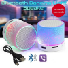 Loa Mini Bluetooth Loa Không Dây LED Nhiều Màu Sắc Thẻ TF USB Loa Siêu Trầm Di Động MP3 Âm Nhạc Cột Âm Thanh - Ảnh 2