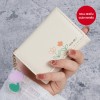 Ins Đơn Giản Dễ Thương Phong Cách Bó Hoa Hoạt Hình Sinh Viên Gấp Ví Pu Phong Cách Hàn Quốc Ba Gấp Ví Nữ Ngắn Thời Trang - Ảnh 2