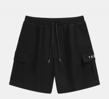 Quần Short in logo Teelab Unisex 2 Túi Hộp, Quần đùi from rộng nam nữ mặc thoáng mát thấm hút mồ hôi