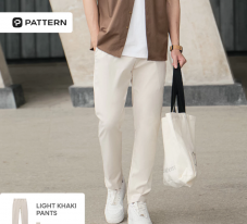Quần Dài Nam Kaki Suông Cạp Chun PATTERN PQ039