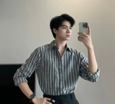 SIXHUMAN - Áo sơ mi dài tay chất vải oxford cao cấp form cân người HM055