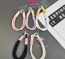 Dệt Dây Đeo Điện Thoại Xâu Hạt Ngọc Trai Nhiều Màu diy thoại Dây đeo tay xích Vòng tay Túi đựng chìa khóa Dây xích Bạc