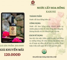Nước cất hoa hồng Karose