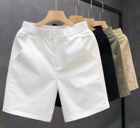Quần short nam KAKI GIÓ cạp chun pha cúc trẻ trung