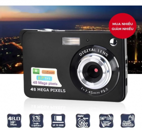 Chụp Siêu Mỏng Nhỏ Gọn Kỹ Thuật Số mini camera v2 Màn Hình Xoay 48mp Chụp Siêu Mỏng mini Kỹ Thuật Số Màn Hình