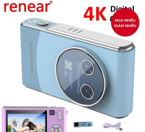 Máy Ảnh Kỹ Thuật Số HD 4K 1080P Máy Ảnh Chụp Ảnh Video Máy Quay Màn Hình 3 inch Để Chụp Ảnh Cho Trẻ Em Người Lớn