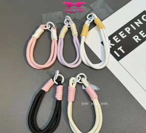 Dệt Dây Đeo Điện Thoại Xâu Hạt Ngọc Trai Nhiều Màu diy thoại Dây đeo tay xích Vòng tay Túi đựng chìa khóa Dây xích Bạc