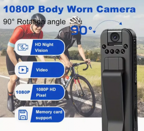 Camera thể thao Hội nghị cầm tay Cam HD Tầm nhìn ban đêm 1080P Đầu ghi thực thi pháp luật tại chỗ