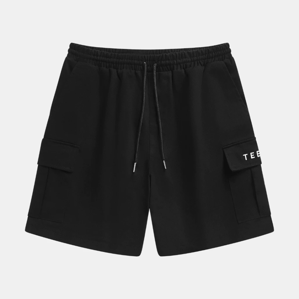 Quần Short in logo Teelab Unisex 2 Túi Hộp, Quần đùi from rộng nam nữ mặc thoáng mát thấm hút mồ hôi - Ảnh 2