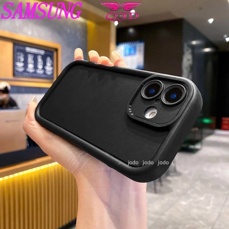 Ốp lưng Samsung màu đen cho A03 A02 A05 A06 A12 A13 A14 A15 A22 A23 A25 A35 A50 A30 A50 A51 M40 A52 A55 S F G M 4G5G - Ảnh 2