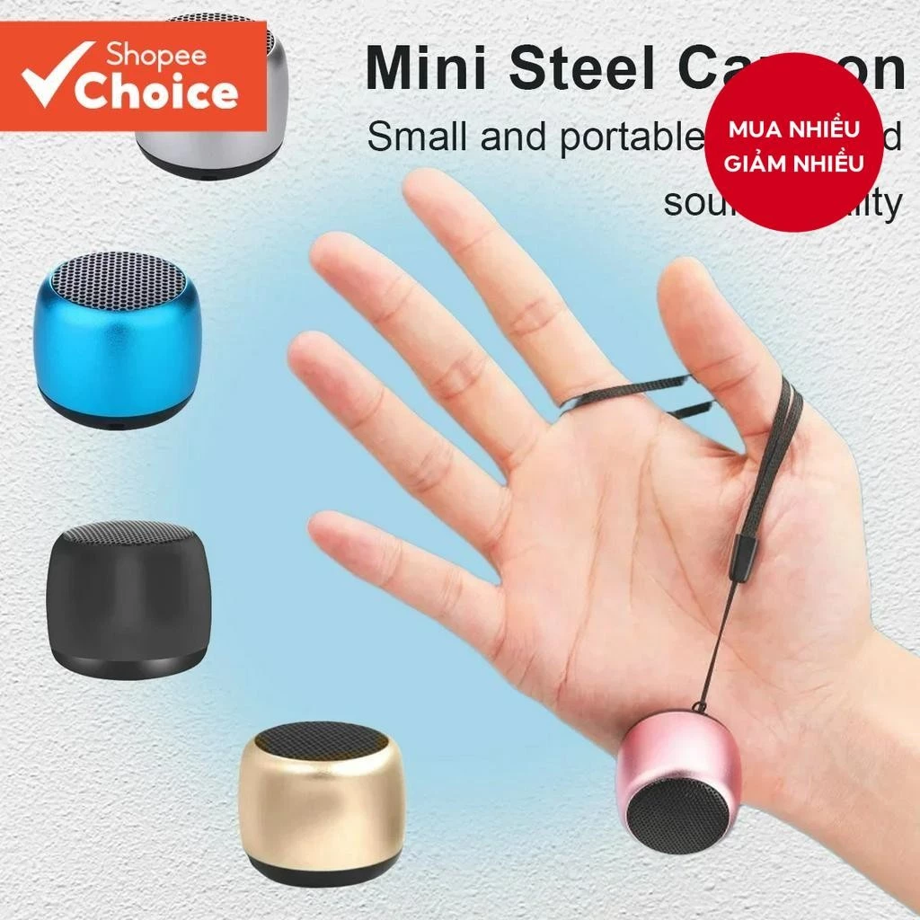 Loa Mini Bluetooth 5.0 Không Dây Âm Thanh Nổi HIFI Loa Siêu Trầm Di Động Âm Thanh Ngoài Trời Máy Nghe Nhạc - Ảnh 2