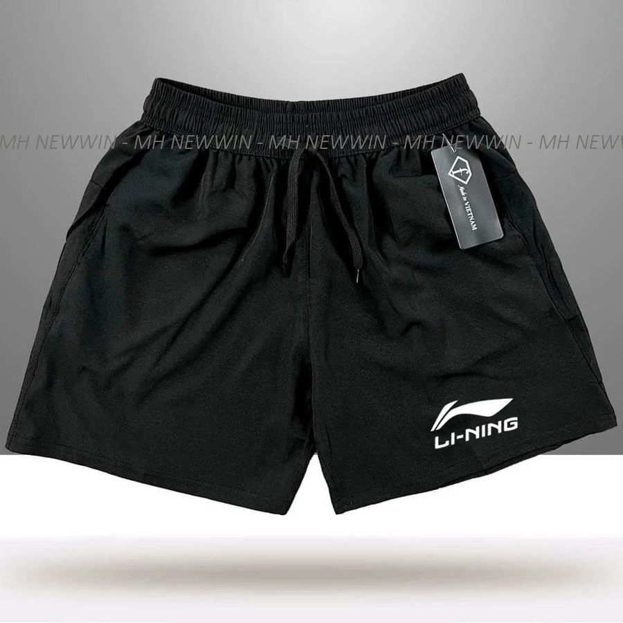QUẦN ĐÙI THỂ THAO NAM - IN LOGO LI NINGG - CHẤT THUN MÈ THOÁNG KHÍ - SIZE 45-100KG - Ảnh 2