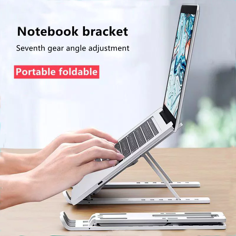 Giá đỡ làm mát Giá đỡ máy tính bảng có thể điều chỉnh cho MacBook Chống trượt Giá đỡ đế mát mẻ có thể gập lại cho điện thoại - Ảnh 2