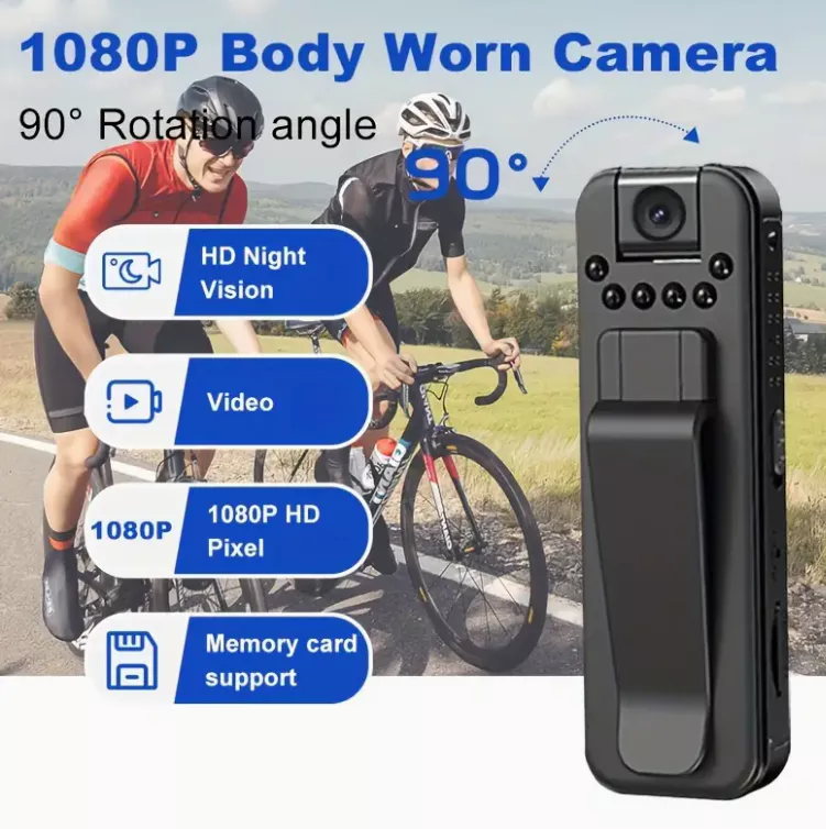 Camera thể thao Hội nghị cầm tay Cam HD Tầm nhìn ban đêm 1080P Đầu ghi thực thi pháp luật tại chỗ - Ảnh 2