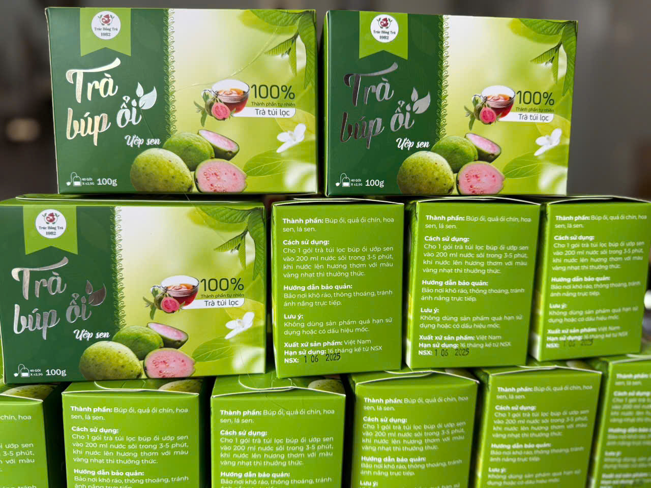 Trà búp ổi ướp sen - Ảnh 2